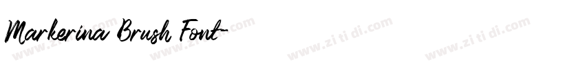 Markerina Brush Font字体转换 Markerina Brush Font字体转换